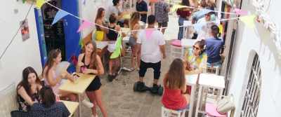 - What's the oddity on wheels? 
- It's hoverboard! - Ibiza
