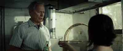 -What's this?
-A little rice liquor. Here, try it. - Gran Torino