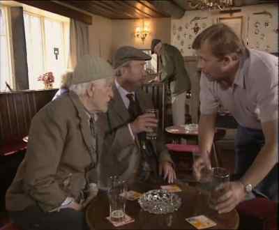 What's up with him?
We think it's insanity. - Last of the Summer Wine