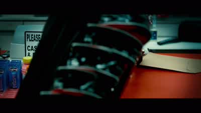 Bell Jingles What's wrong with you boyGet on the floor too Gandalf or I will bust a cap in your assYou're gonna bust your own face when that gun kicks if you don't hold it properlyJust get on the groundGod Will you hurry upGroans I told ya - Kick Ass 2