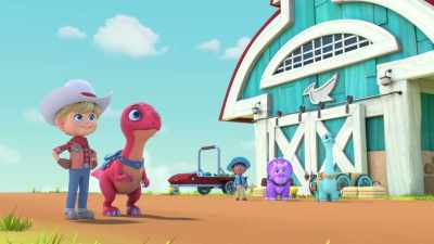 Whee!
(laughing) - Dino Ranch