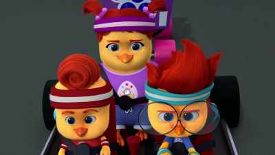 [wheels screeching] - The Chicken Squad