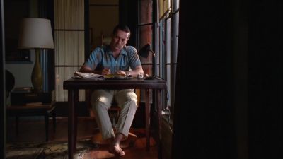 When a man walks into a room, - Mad Men