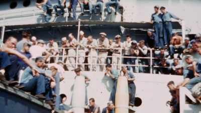 When a ship crosses the equator, - The Pacific War in Color