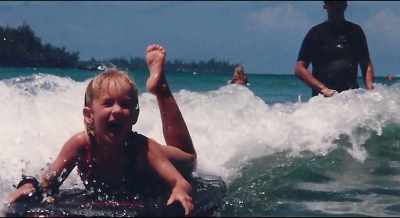 When she caught her
first wave on her own, - Bethany Hamilton: Unstoppable