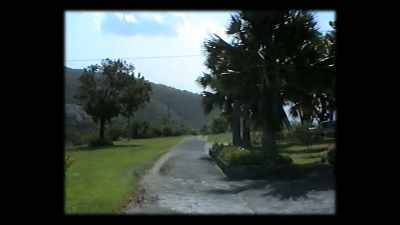 When you come from the track
up to the studio in Montserrat, - Under the Volcano