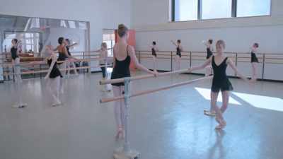 When you do something
like a grand battement, - On Pointe