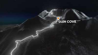 When drivers reach Glen Cove
and enter the middle section, - Pike's Peak: On The Edge