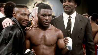 When he fought Meldrick Taylor, - The Golden Boy