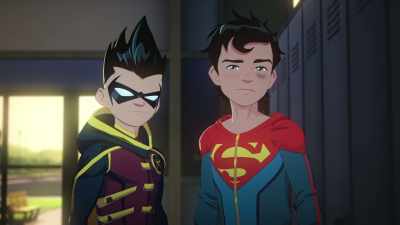 When we get home, can I play video games - Batman and Superman: Battle of the Super Sons