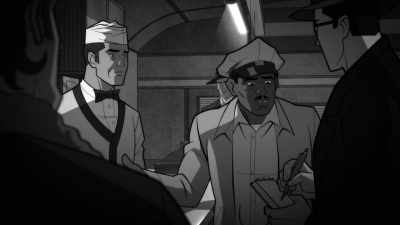 When we get there,
there’s footprints around it. - Justice League: Warworld