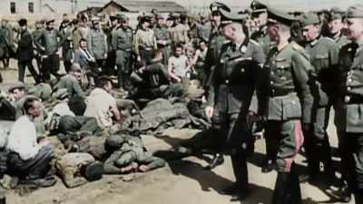 When you go to concentration camps 
and see the barbaric way - Greatest Events of World War II in Colour