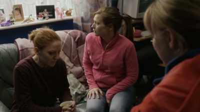 When they got back,
she got off t'bus with others - The Moorside
