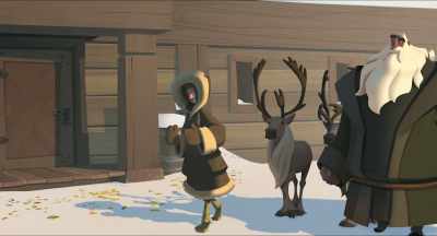 When she got on the sled,
I thought, "Oh, no! We made it too small." - Klaus