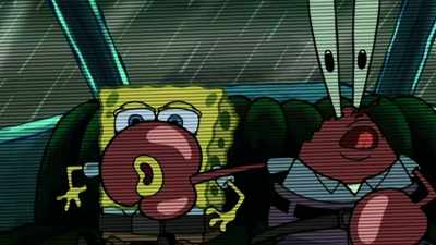 When they got to the restaurant, - SpongeBob DocuPants