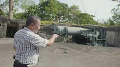 When this gun will fire,
the tip of the gun - Mysteries of the Abandoned
