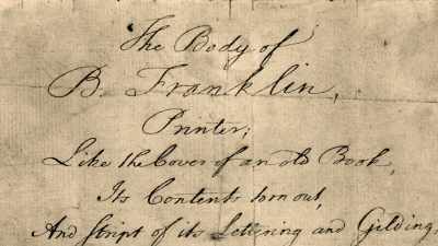 When he was 22 years old, - Benjamin Franklin