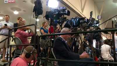 When he was announcing
that he was going to run, - Feels Good Man