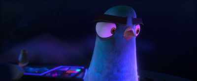 When he had his foot on my
head, I was like... (SCREAMS) - Spies in Disguise