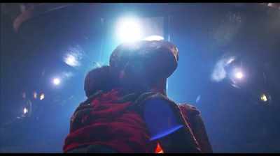When he is hugging
him and saying - In Search of Tomorrow