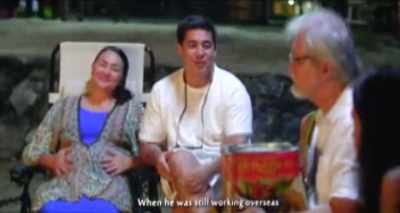 When he was still working overseas, - Seven Sundays