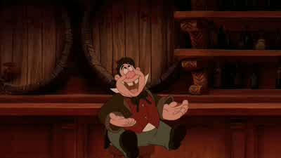 When I was a ladI ate four dozen eggsEvery morning to help me get largeAnd now that I'm grownI eat five dozen eggsSo I'm roughly the size of a barge - Beauty and the Beast