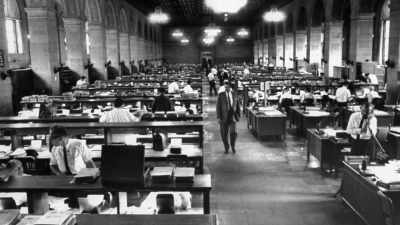 When I was at
the Labor Department, - Thomas Sowell: Common Sense in a Senseless World
