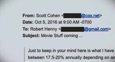 When I first saw
the business plan, - Bad Actor: A Hollywood Ponzi Scheme