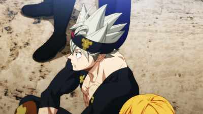 When I hit the Imperial Sword
with my Demon-Slayer Sword, - Black Clover: Sword of the Wizard King