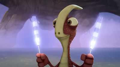 When I left the den tonight,
I was afraid of everything. - Gigantosaurus