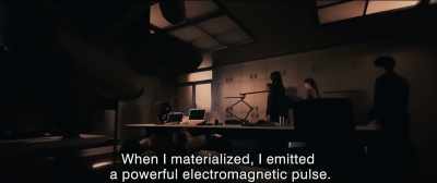 When I materialized here, I emitted
a powerful electromagnetic pulse. - Shin Ultraman