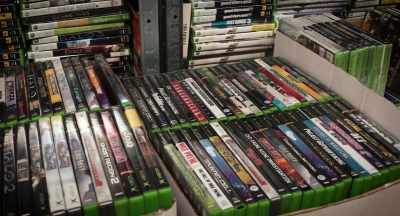 When I opened, I'd say it
was probably 40 % new games - Not for Resale