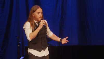 When I put this song out on my record,
I got into trouble - Tim Minchin: Back
