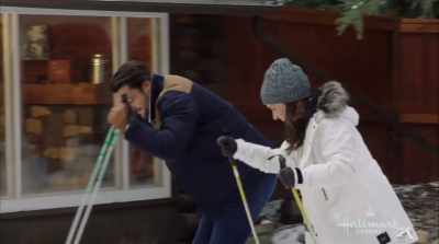 When I said race,
it was just a friendly race. - Winter in Vail