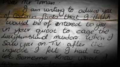 "When I saw you on TV
after the inquest, - No Stone Unturned