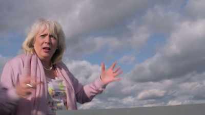 -- When I see those clouds, I hear
duh-da-da-duh-da-da-duh-da-da-da-da. - Extraordinary Escapes with Sandi Toksvig