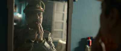 When Jatil steps out in uniform
with his shades on, - Raat Akeli Hai