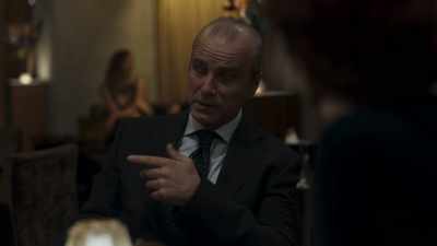 When Konstantin interviews her, - Killing Eve