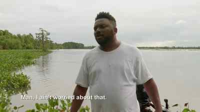 When that lighting strike. - Swamp People
