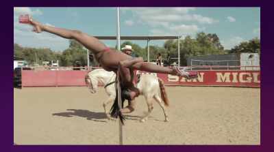 - When you listen to a song
and you get on the pole, - Stripped: Los Angeles