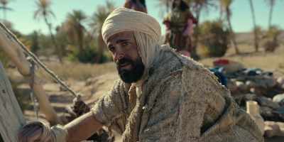 When Moses flees Egypt, - Testament: The Story of Moses