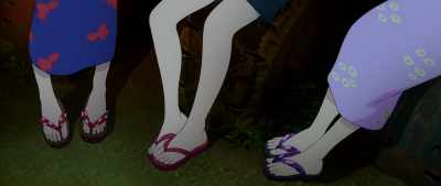 When Nikuko's drunk, she squints her eyes
and gets droopy eyelids. - Fortune Favors Lady Nikuko