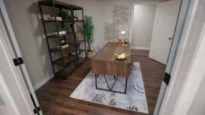 When they opened
the French doors
and I saw this space, - Renovation Impossible