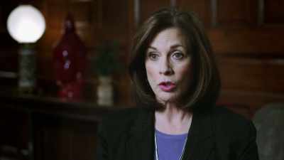 When she opens the door she
makes a shocking discovery. - An American Murder Mystery: The Staircase