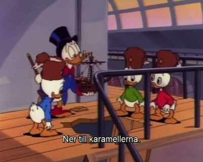 When you pulled me
into the airplane - DuckTales