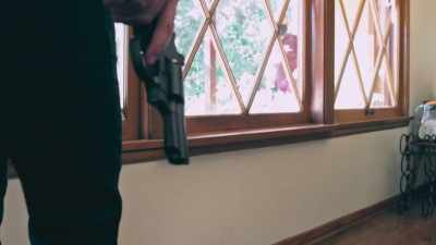  When she pulls out the gun, - Phrogging: Hider in My House