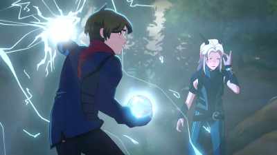 When you release a spell,
there's usually a word - The Dragon Prince