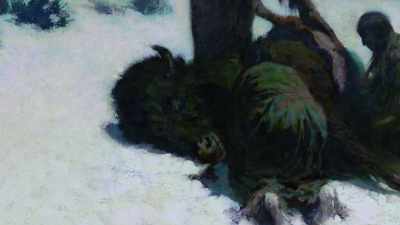 When they returned the next day,
they found the carcass - The American Buffalo