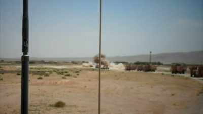 When route clearance came
through the area down highway
one looking for those IEDs, - Fighting Season