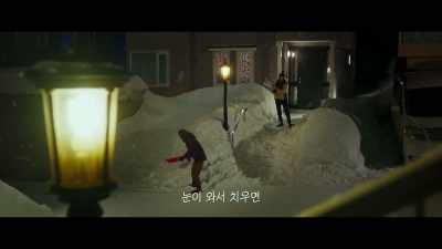 When it snows, we clean it up. - Moonlit Winter